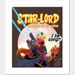 star-lord donald duck Posters and Art